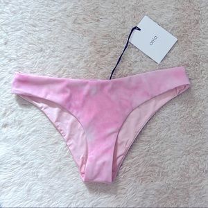 NWT Onia Pink Marble Cheeky Bikini Bottoms XS